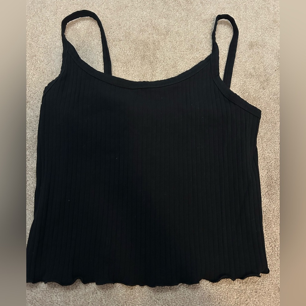 Old Navy Black Ribbed Sleeveless Camisole